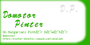 domotor pinter business card